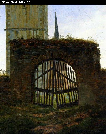 Caspar David Friedrich The Cemetery Gate